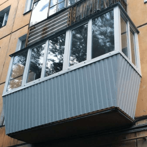 Балконы с выносом и крышей - фото 5
